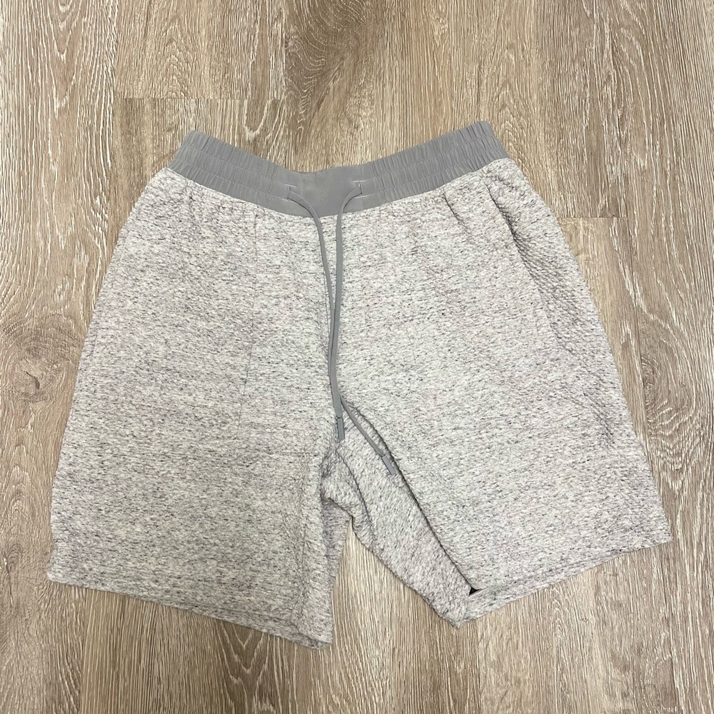 Lululemon Light Gray Men's Knit Drawstring Shorts